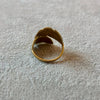 Anillo doble hoja, Talla 6,7,8,9, con bano de oro, Plata .925