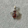 Dije de abeja con Ambar, Plata .925