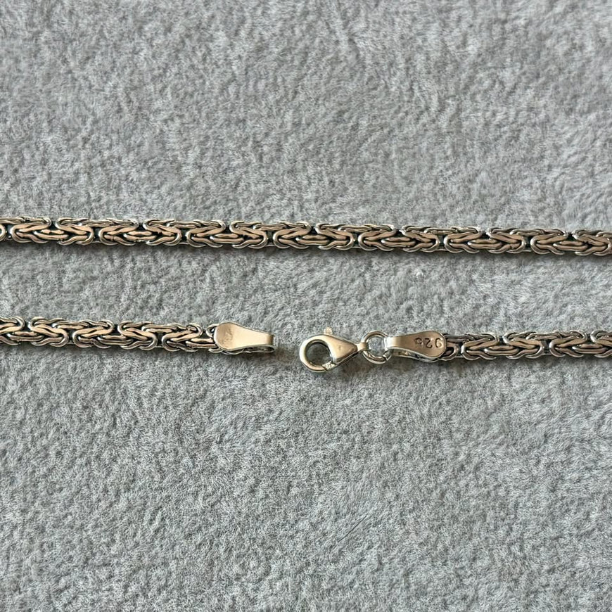 Cadena Bali Plana 60cm, Plata .925