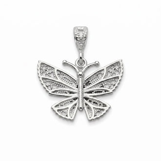 Dije de Mariposa Filigrana, Plata .925