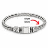 Esclava Tejido Bali 4MM Plata .925 18CM