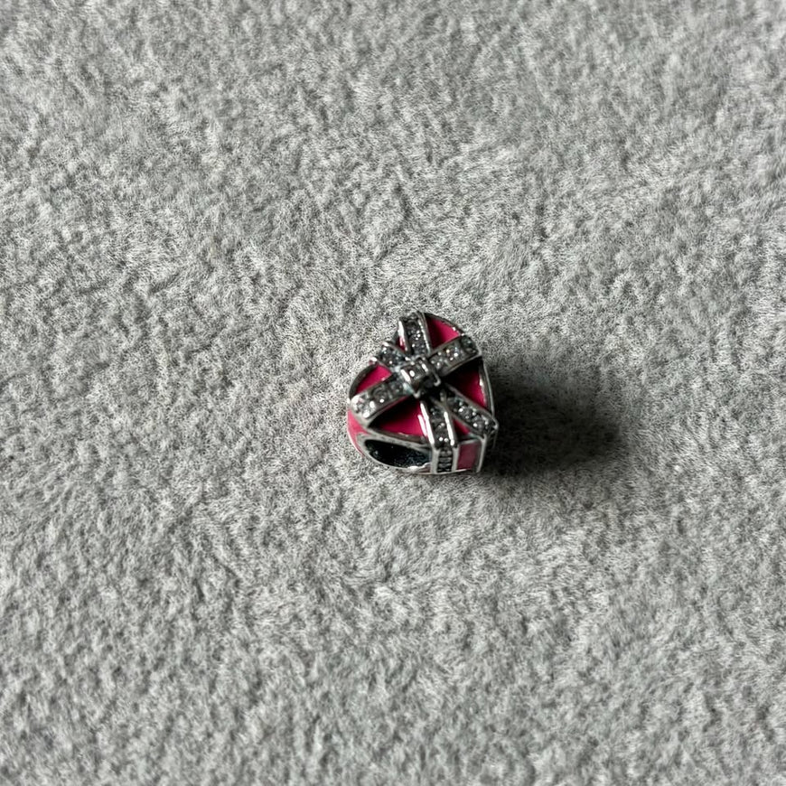 Charm Corazon regalo rosa
