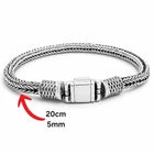 Esclava Tejido Bali 5MM 20CM Plata ley .925