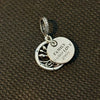 Dije Family brilla en la obscuridad azul/Glow in the dark Tree Double dangle