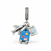 CHARM VIAJERO, PLATA. 925