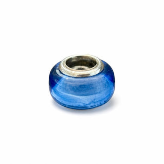 CHARM SEPARADOR AZUL, PLATA. 925