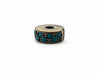 Charm/Clip con cristales Aqua blue