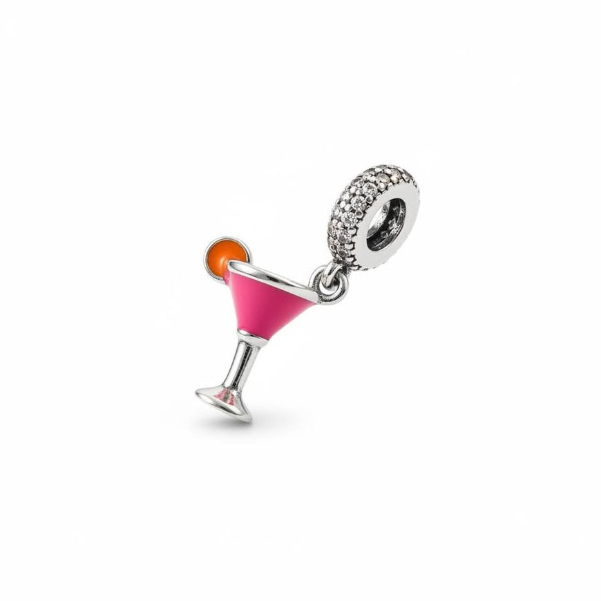 Charm/Dije Copa Martini Rosita Plata .925