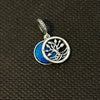 Dije Family brilla en la obscuridad azul/Glow in the dark Tree Double dangle