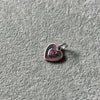 Charm Corazon Rosita con plata