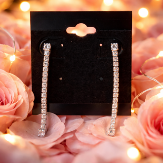 Street largo circonia plata .925/ Erring long line zirconia silver .925