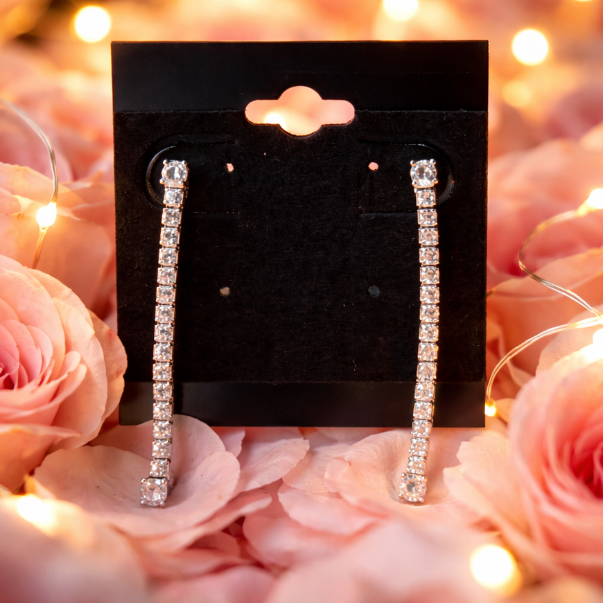 Street largo circonia plata .925/ Erring long line zirconia silver .925