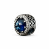Charm Plateado con piedra azul
