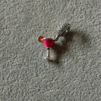 Charm/Dije Copa Martini Rosita Plata .925