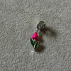 Charm/Clip Tulipan Rosa