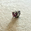 CHARM SILUETA DE CORAZON CON MARIPOSA, PLATA .925