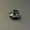 DIJE DE FLOR CON MICROCIRCONIAS, PLATA .925