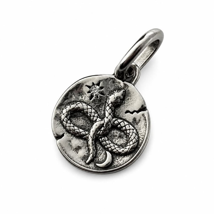 Charm Infinity Snake medallion