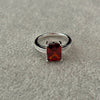 Anillo Zirconia Roja Cuadro Talla 5 (2)