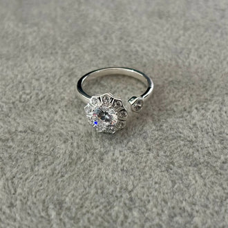 Anillo Zirconia Ajustable Talla 6,8
