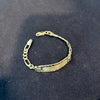 Esclava Cubana Diamantada 16cm, Plata .925