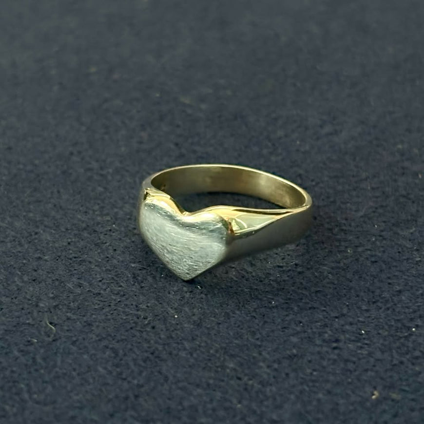 Anillo Corazon Liso, Talla 5,6,7,8,9,10, Plata .925