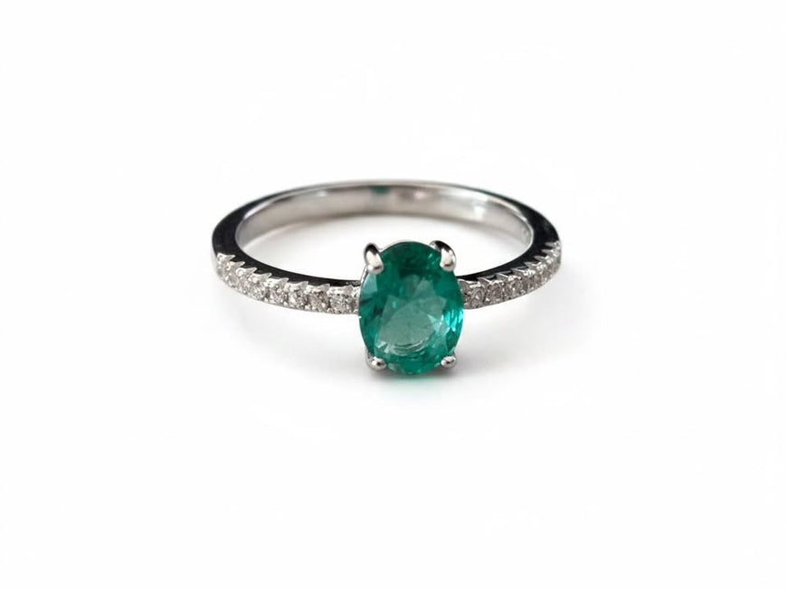 Anillo Zirconia Menta Talla 7,8