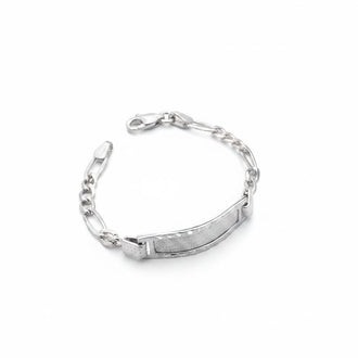 Esclava Cubana Diamantada 16cm, Plata .925