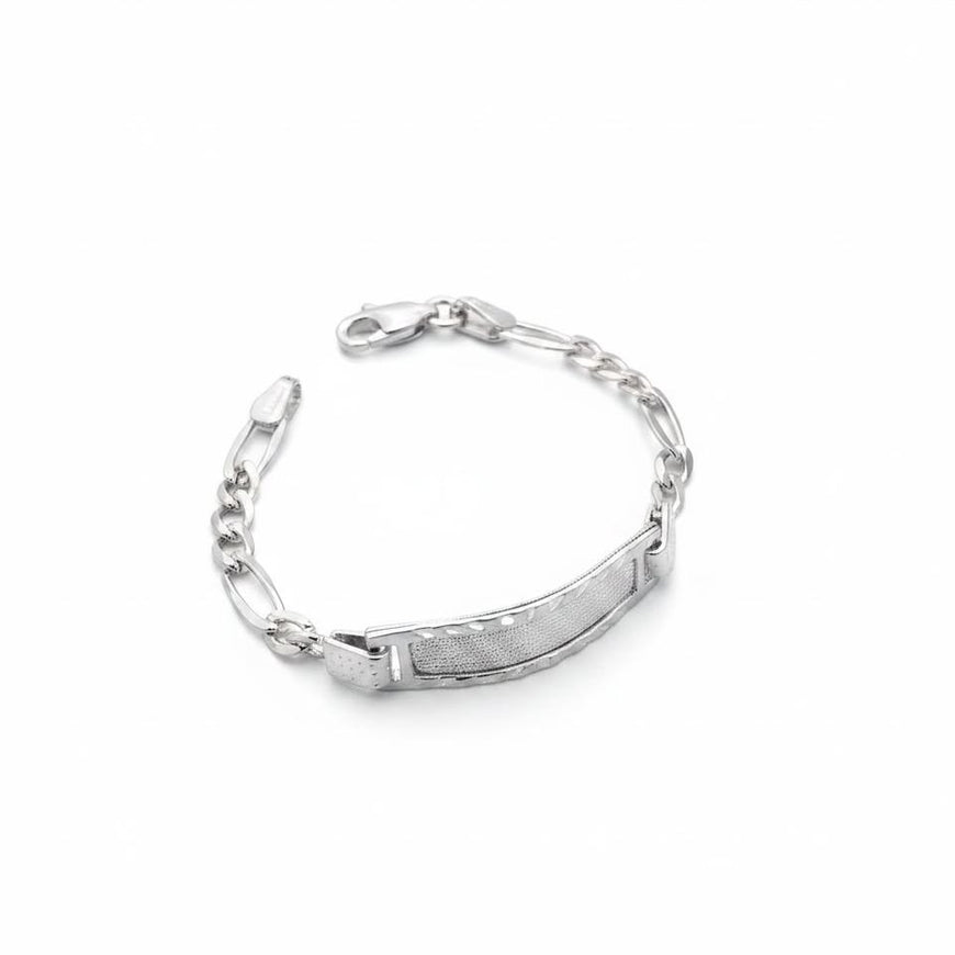 Esclava Cubana Diamantada 16cm, Plata .925