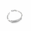 Esclava Cubana Diamantada 16cm, Plata .925