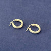 Arracada Chunky Torzida, Plata .925
