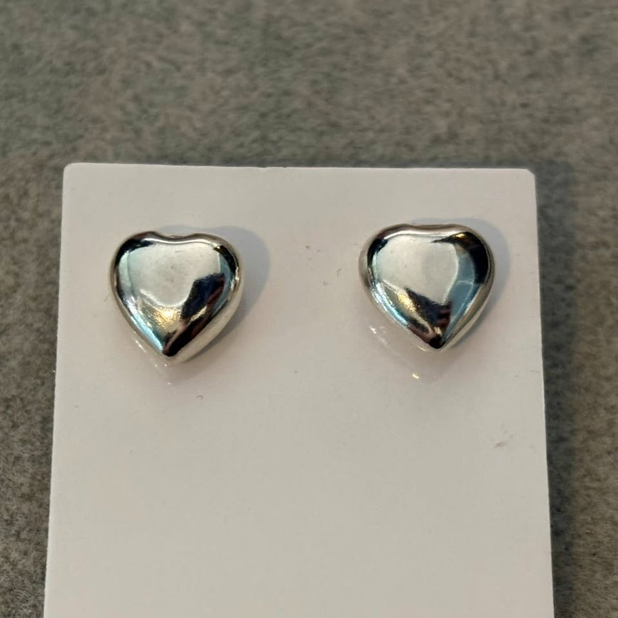 Arrete de corazon bombeado, Plata .925