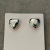 Arrete de corazon bombeado, Plata .925