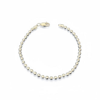Pulsera de Bolitas, 18cm, Plata .925
