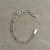 Pulsera Talla 17cm, 18cm, con bano de Rodio, Plata .925