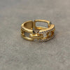 Anillo con bano de oro, Talla 7,9, Plata.925