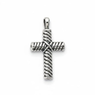 Dije de cruz electroformado, Plata.925