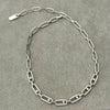 Collar con circonias 42cm, Color oro o plateado, Plata .925