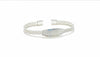 Esclava Diamantada Petatillo 19cm, Plata .925
