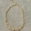 Collar con circonias 42cm, Color oro o plateado, Plata .925