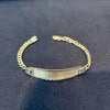 Esclava Diamantada 13cm, Plata .925