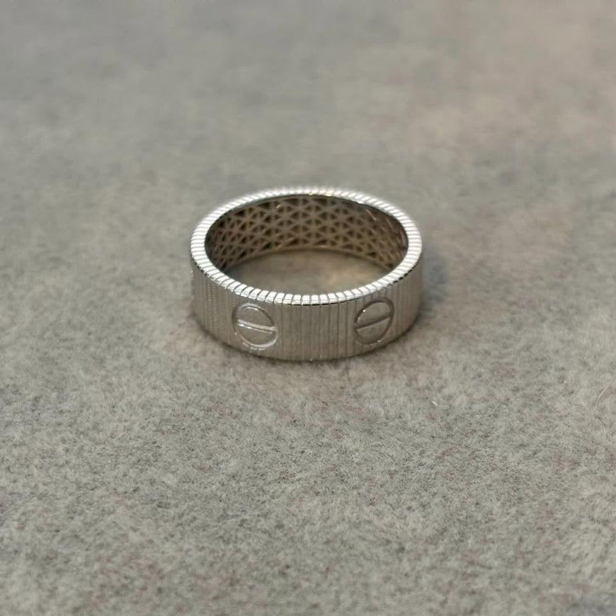 Anillo en Talla 10,11, con bano de rodio, Plata.925