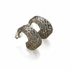 Arracada Filigrana 3D plateada, con bano de rodio, Plata .925 $79