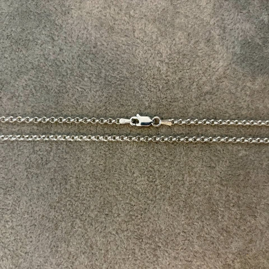 Cadena Rolo 50cm, Plata .925