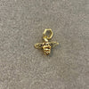 Charm de abejita con bano de oro, Talla 6,7,8,9, Plata.925