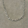 Collar con circonias 42cm, Color oro o plateado, Plata .925