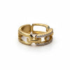 Anillo con bano de oro, Talla 7,9, Plata.925