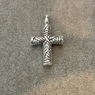 Dije de cruz electroformado, Plata.925