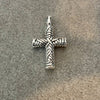 Dije de cruz electroformado, Plata.925