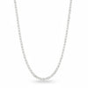 Cadena doble vista liso 60cm, Plata .925